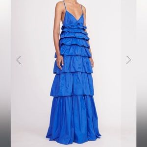 STAUD Riley Dress Lapis - Size Small